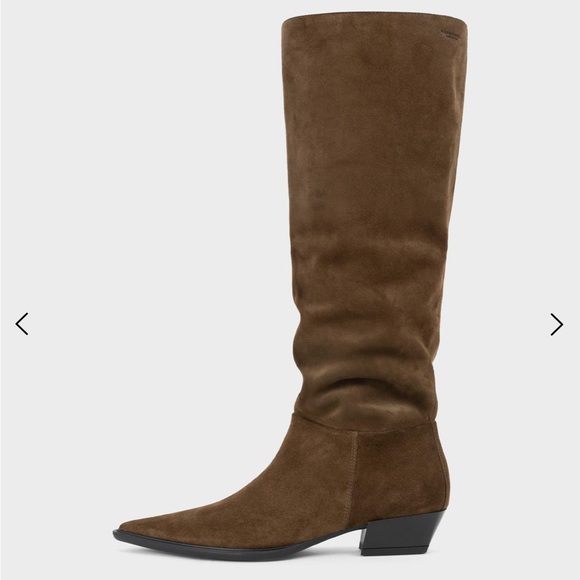 Cassie Tall Vagabond Slouch Boot in Mocha Brown - Picture 9 of 16